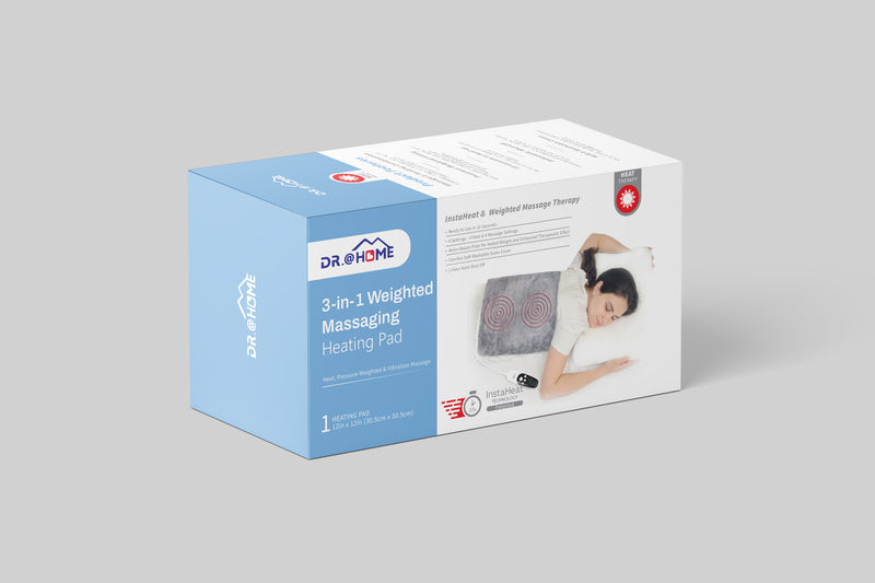 Deluxe Comfort First Massaging Heating Pad with Rapid Heating Technology