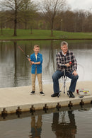 Heavy Duty 5in1 Multifunctional Seated Walking Cane for Men&Women- Adjustable Height Walking Stick with Folding Seat-LED Lights, FM Radio, SOS Alarm